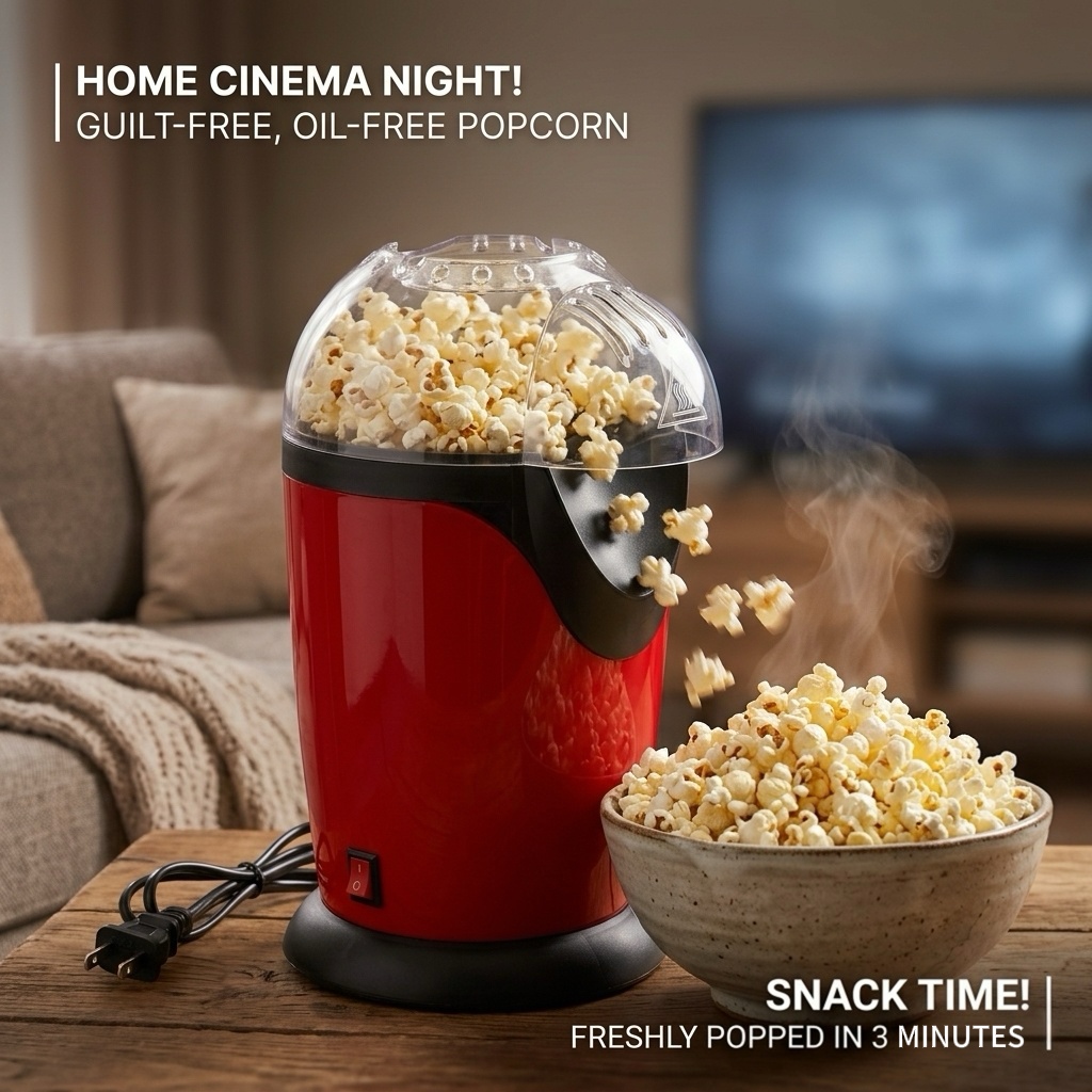 2.5L Electric Hot Air Popcorn  – Air Popcorn Maker recenzja i cena