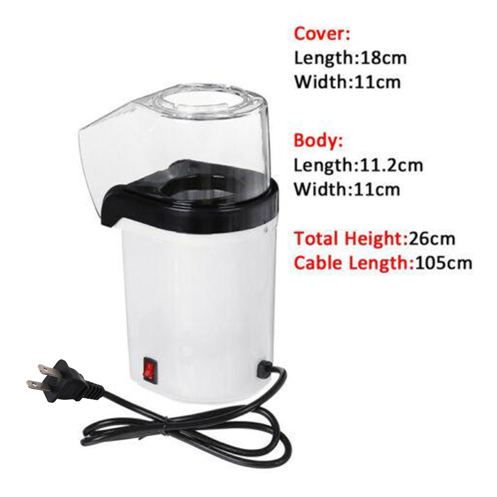 Automatic Oil free Hot Air Pop – Air Popcorn Maker recenzja i cena