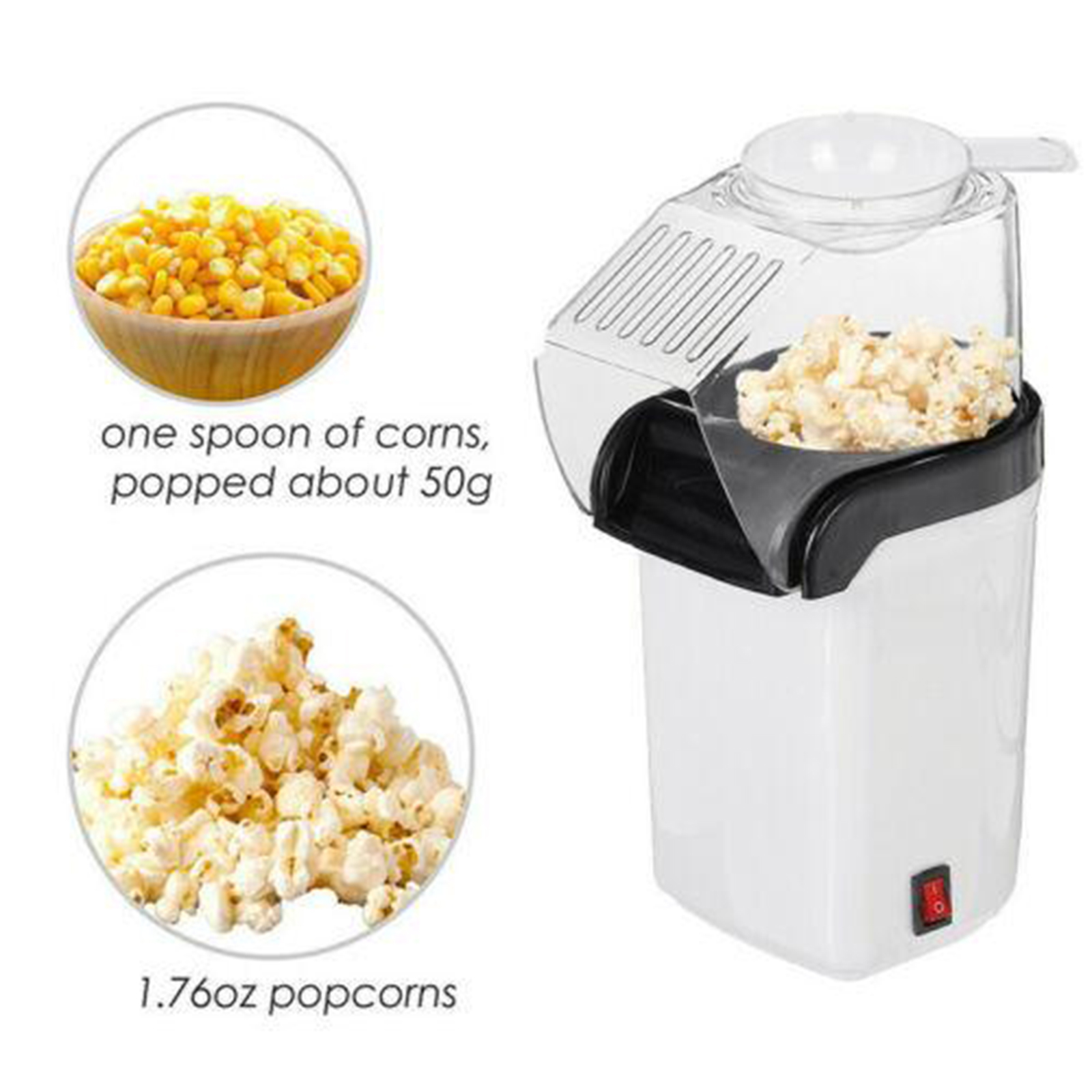 Automatic Oil free Hot Air Pop – Air Popcorn Maker recenzja i cena