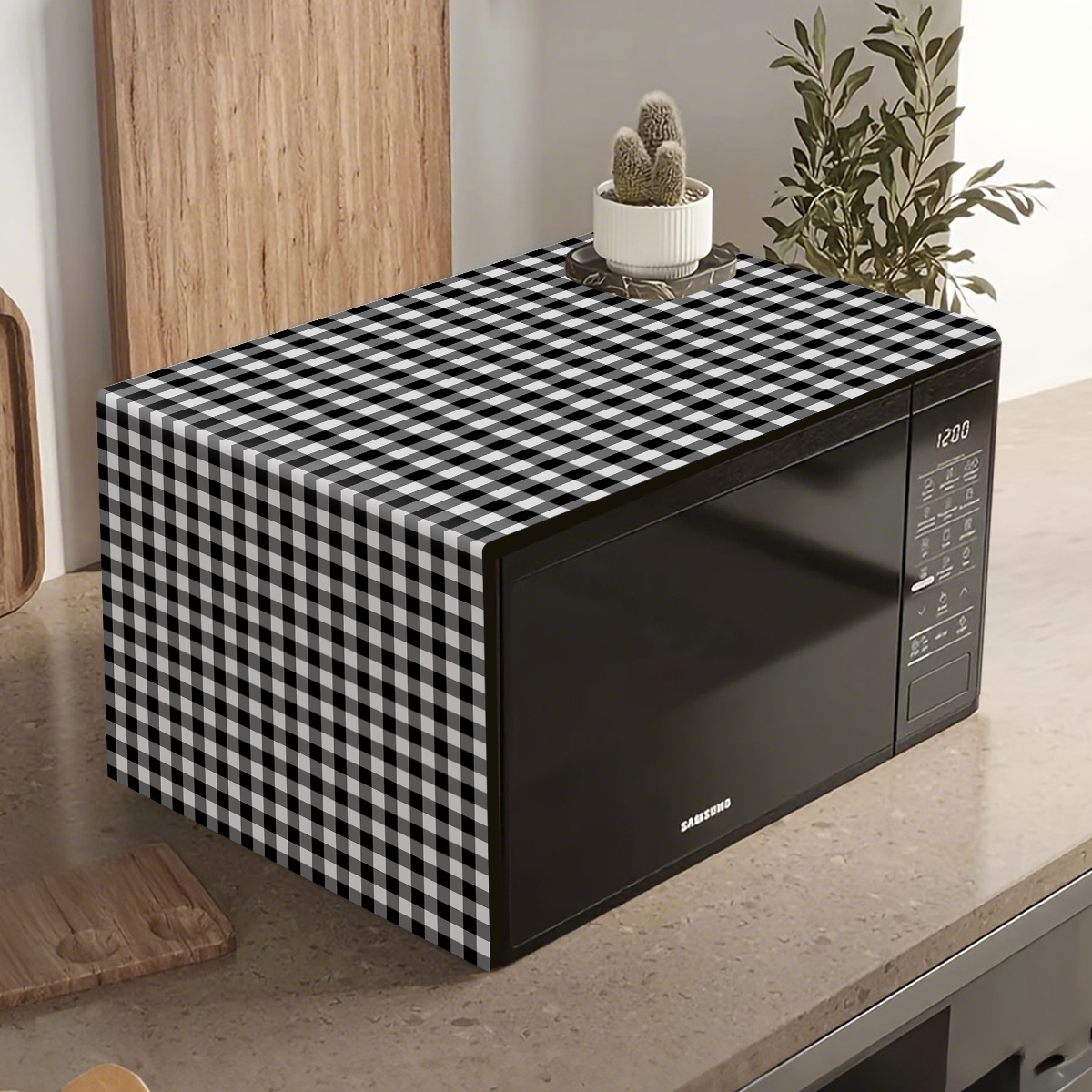 Black White Plaid Microwave Ov – Kitchen Appliances Japan recenzja i cena