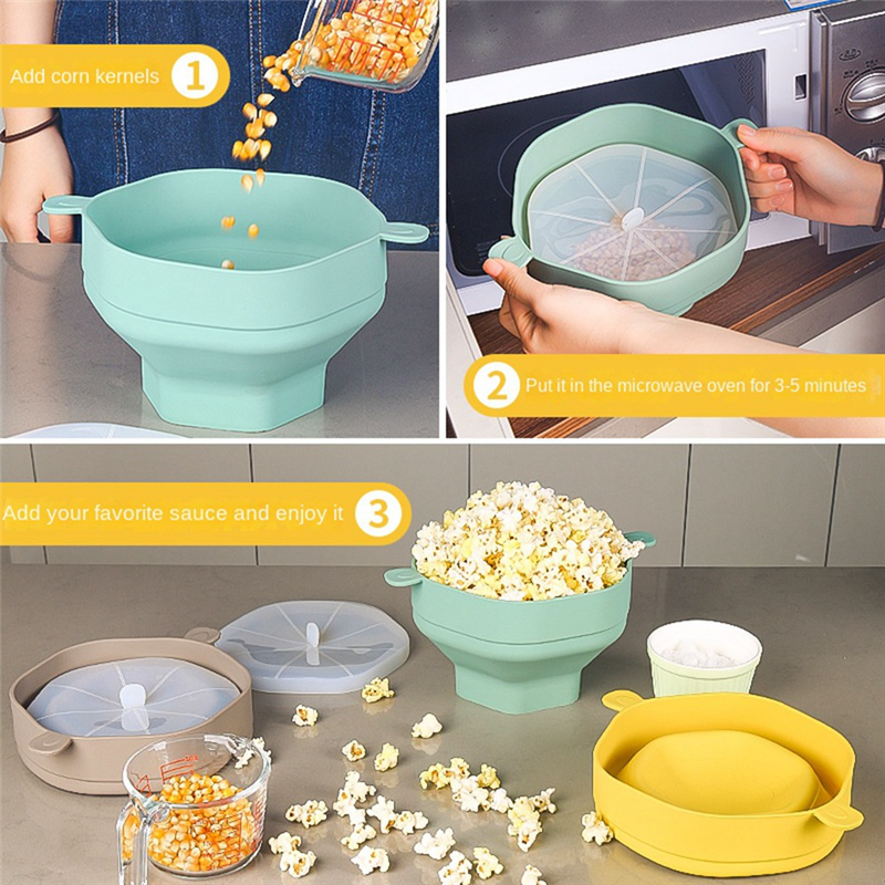 Silicone Microwave Popcorn Bow – Air Popcorn Maker recenzja i cena